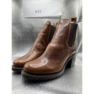 Frye Womens Sabrina Chelsea Bootie Shoes, Cognac, US 9.5